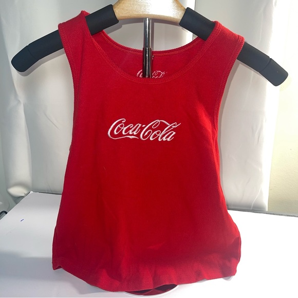 Coca Cola | Tops | Cocacola Red Ribbed Tank Top Xl | Poshmark